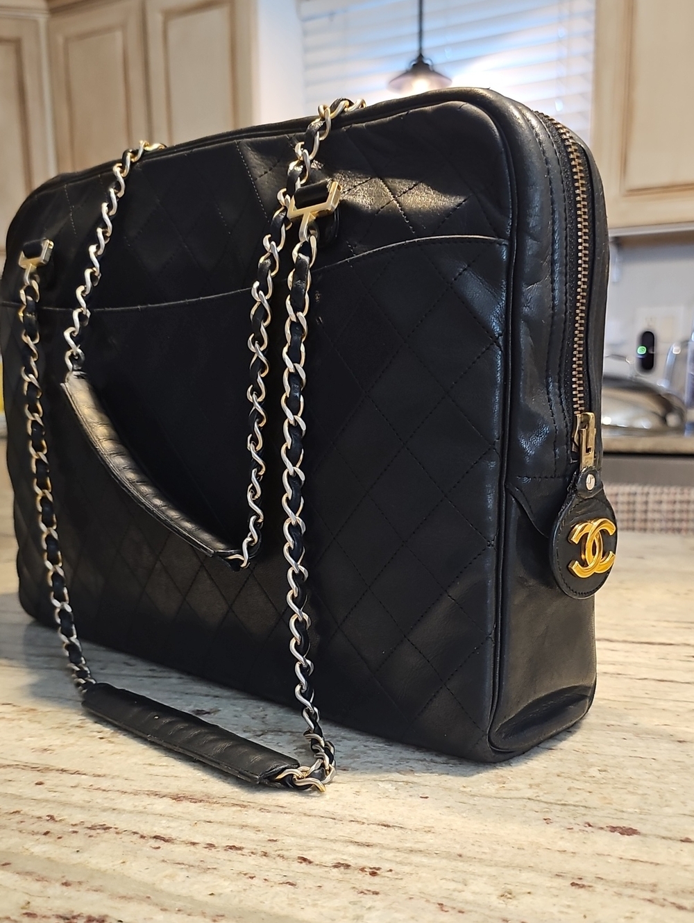 Chanel  VINTAGE lambskin Ghw Tote